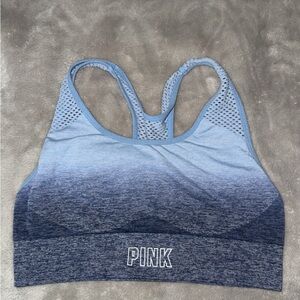 PINK Victoria's Secret Blue Gradient Sports Bra
